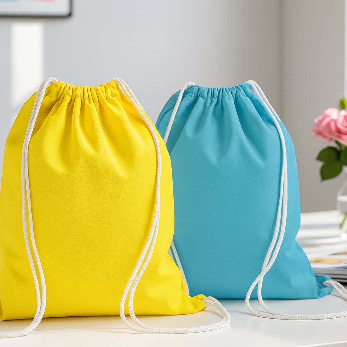 Drawstring Cloth Backpack Closeout Assorted Drawstring Backpacks – Pack of 12