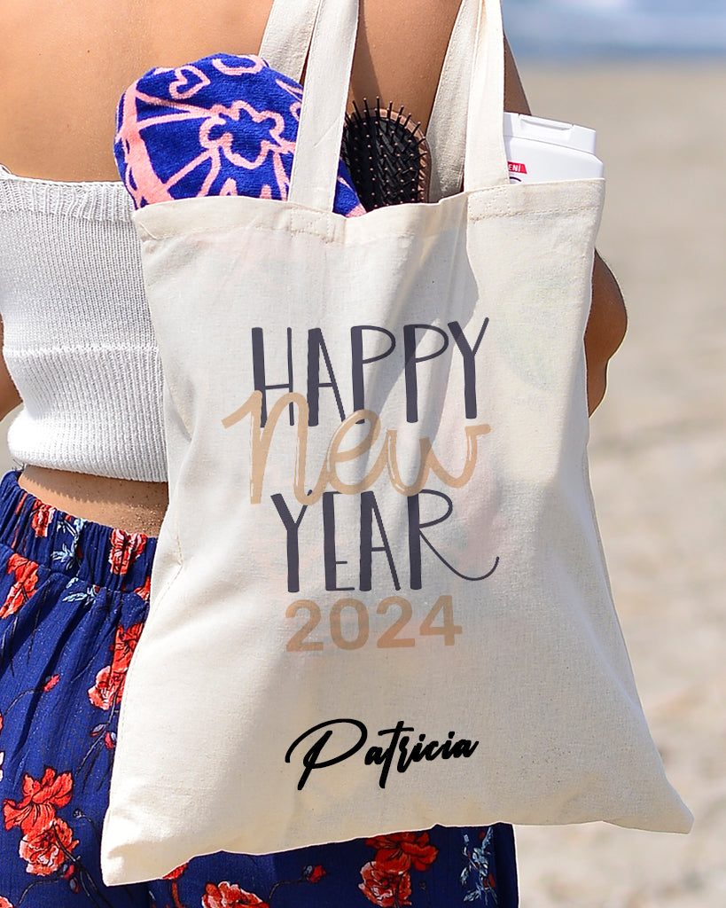 Happy New Year 2024 Tote Bag - New Year's Tote Bags