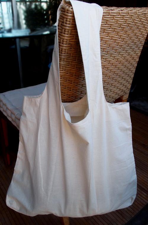 Closeout Large 100% Cotton Organic Stow-N-Go Tote Bag - OR130