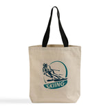 Color Handle Logo Custom Tote Bags - Canvas Tote Bags With Your Logo