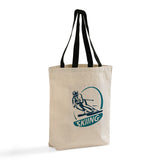 Color Handle Logo Custom Tote Bags - Canvas Tote Bags With Your Logo