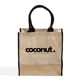 Fancy Jute Blend Tote Bags Customized - Personalized Jute Blend Tote Bags With Your Logo - TJ912