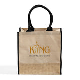 Fancy Jute Blend Tote Bags Customized - Personalized Jute Blend Tote Bags With Your Logo - TJ912