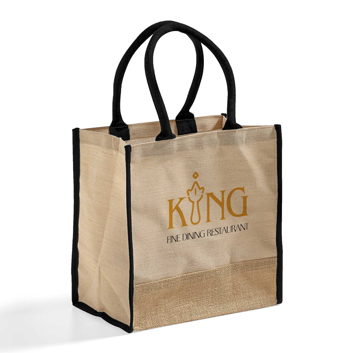 Fancy Jute Blend Tote Bags Customized - Personalized Jute Blend Tote Bags With Your Logo - TJ912