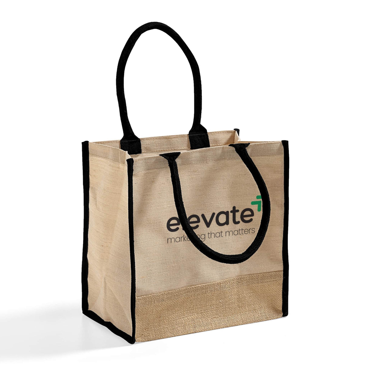 Fancy Jute Blend Tote Bags Customized - Personalized Jute Blend Tote Bags With Your Logo - TJ912