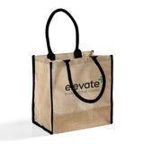 Fancy Jute Blend Tote Bags Customized - Personalized Jute Blend Tote Bags With Your Logo - TJ912