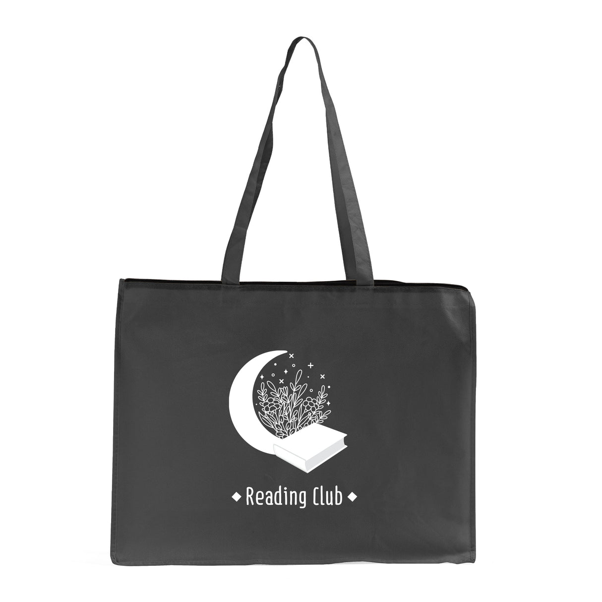 Zippered Large Custom Shopping Tote Bags - Your Logo Tote Bags