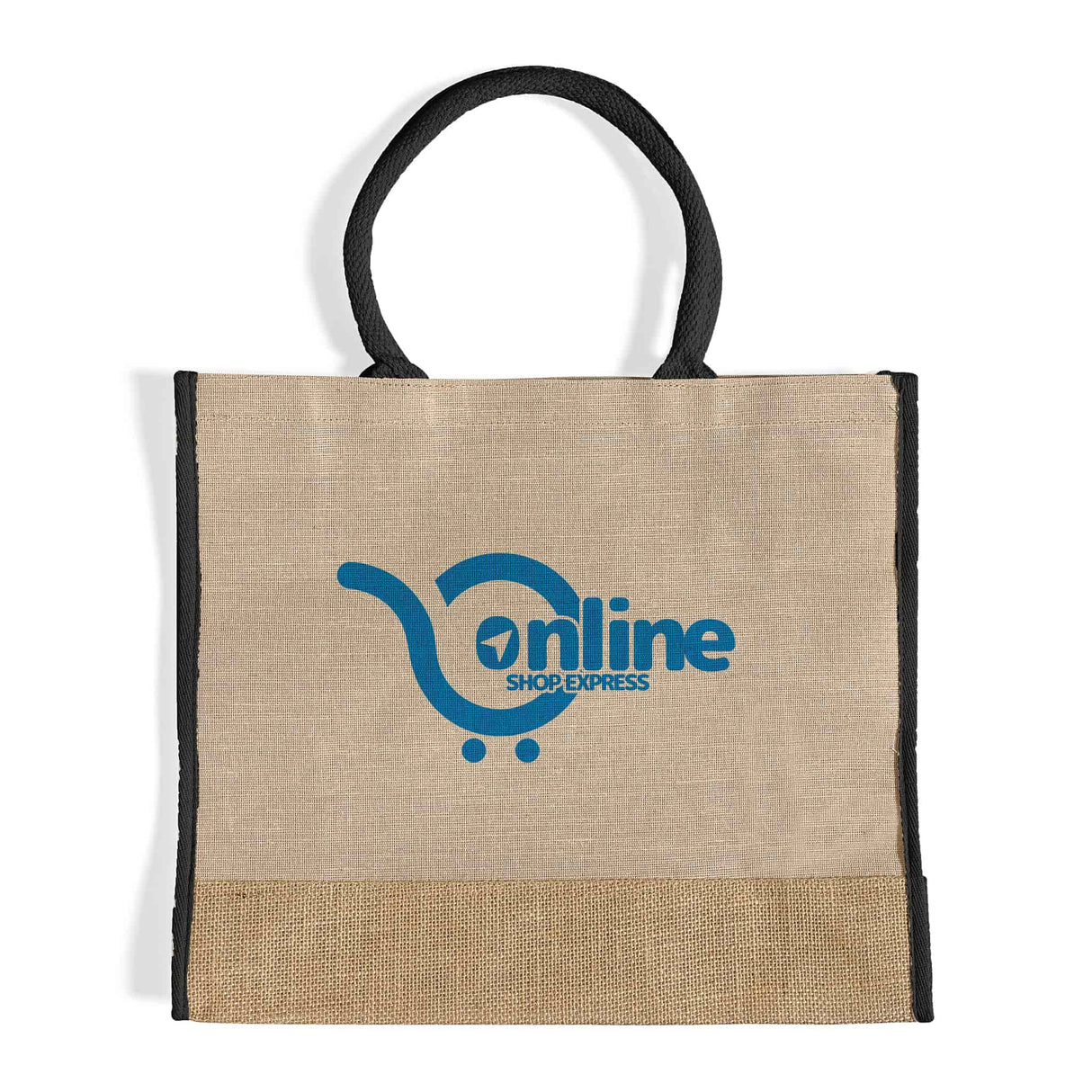 Large Reusable Jute Blend Tote Bags Customized - Personalized Large Reusable Jute Tote Bags With Your Logo - TJ913