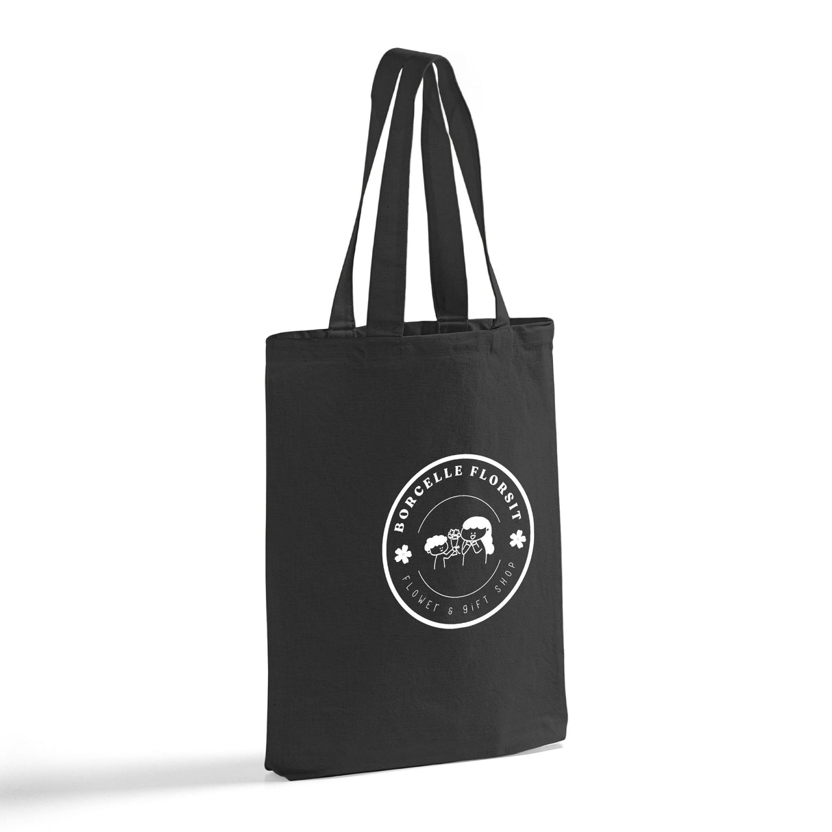 11 in Small Custom Natural Tote Bags - Small Cotton Bags with Your Logo - TB111