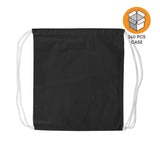 Black Small Drawstring Backpack Case