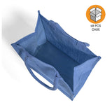 48 ct Square Burlap Bags - Wholesale Jute Tote Bags W/Deep Full Gusset - By Case