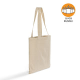 12 ct Eco-Friendly Canvas Convention Tote Bags - By Dozen