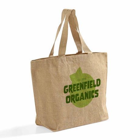 large jute shopping bag