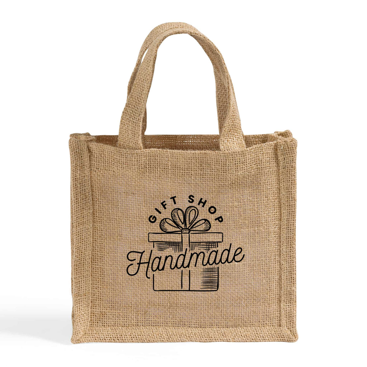 Small Burlap Party Favor Bags Customized - Personalized Small Burlap With Your Logo - TJ767