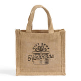Small Burlap Party Favor Bags Customized - Personalized Small Burlap With Your Logo - TJ767