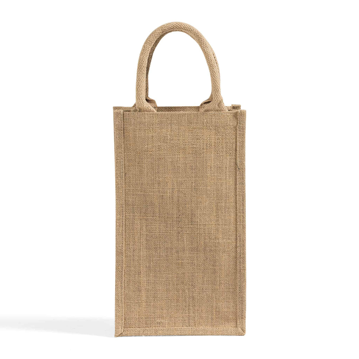 burlap jute two bottle wine bag