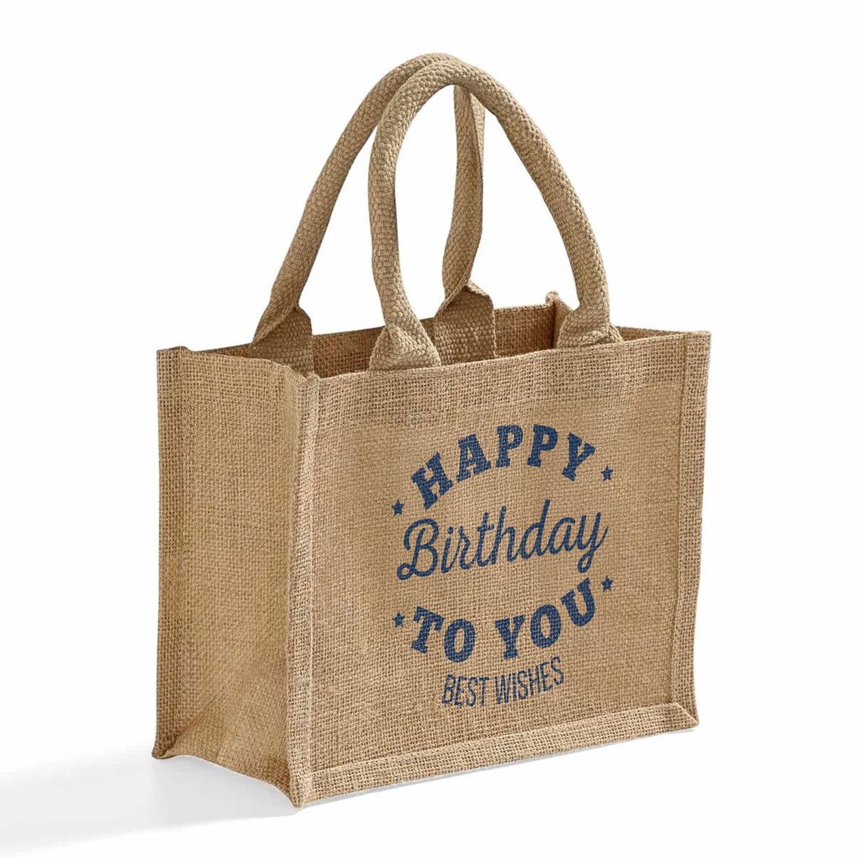 Custom Burlap Wedding Favor Tote Bags with Pocket - TJ907