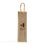 jute burlap wine bag