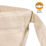 12 ct Two Tone Canvas Sport Backpacks / Wholesale Drawstring Bags - By Dozen