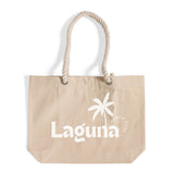 Customized Canvas Beach Fancy Rope Handles Tote Bag - Personalized Tote Bags With Your Logo - RP200