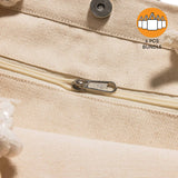 6 ct Canvas Beach Tote Bag with Fancy Rope Handles- By Bundle