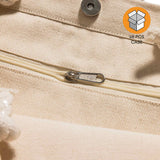 48 ct Canvas Beach Tote Bag with Fancy Rope Handles- By Case