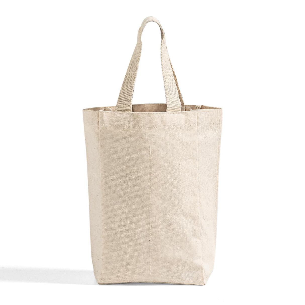 canvas double wine tote bag