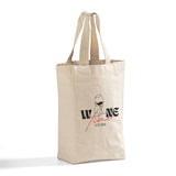 Canvas Double Wine Tote Bag