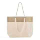42 ct Large Fancy Canvas Rope Tote Bag - By Case