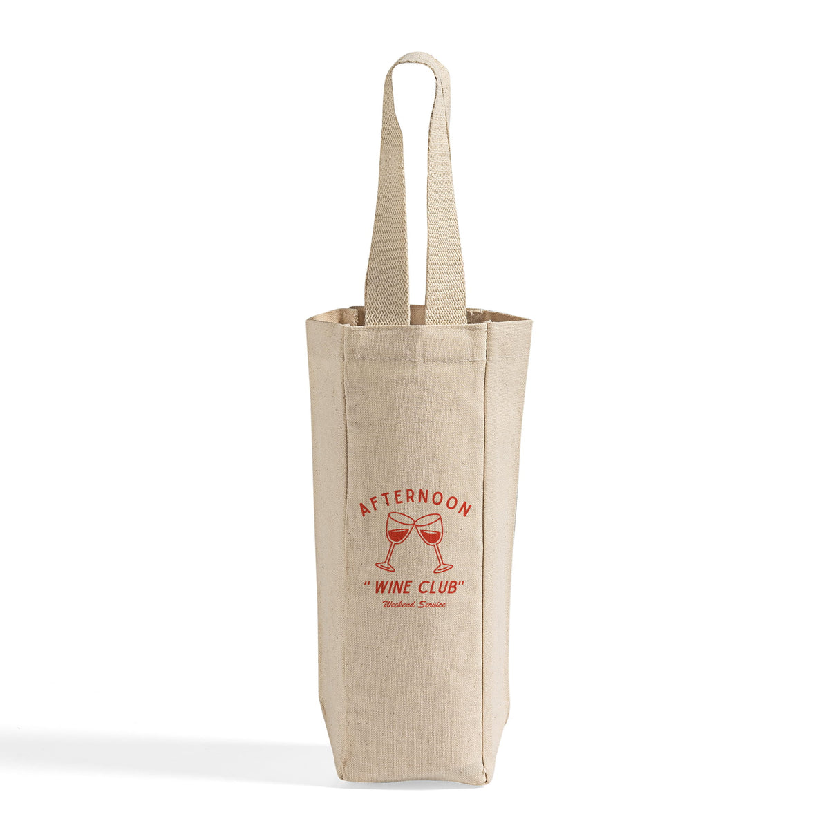 Canvas Single Wine Tote Bag