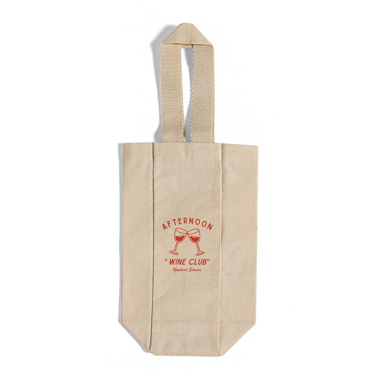 Canvas Single Wine Tote Bag