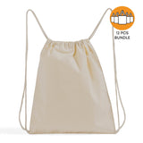 Canvas Small Size Drawstring Bag Bundle