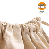 12 ct Two Tone Canvas Sport Backpacks / Wholesale Drawstring Bags - By Dozen