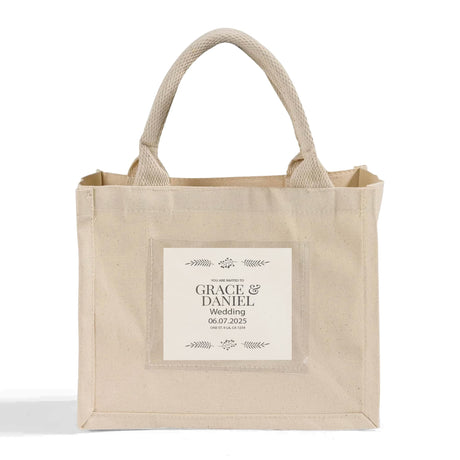 Custom Wedding Favor Tote Bags with Pocket - TF207