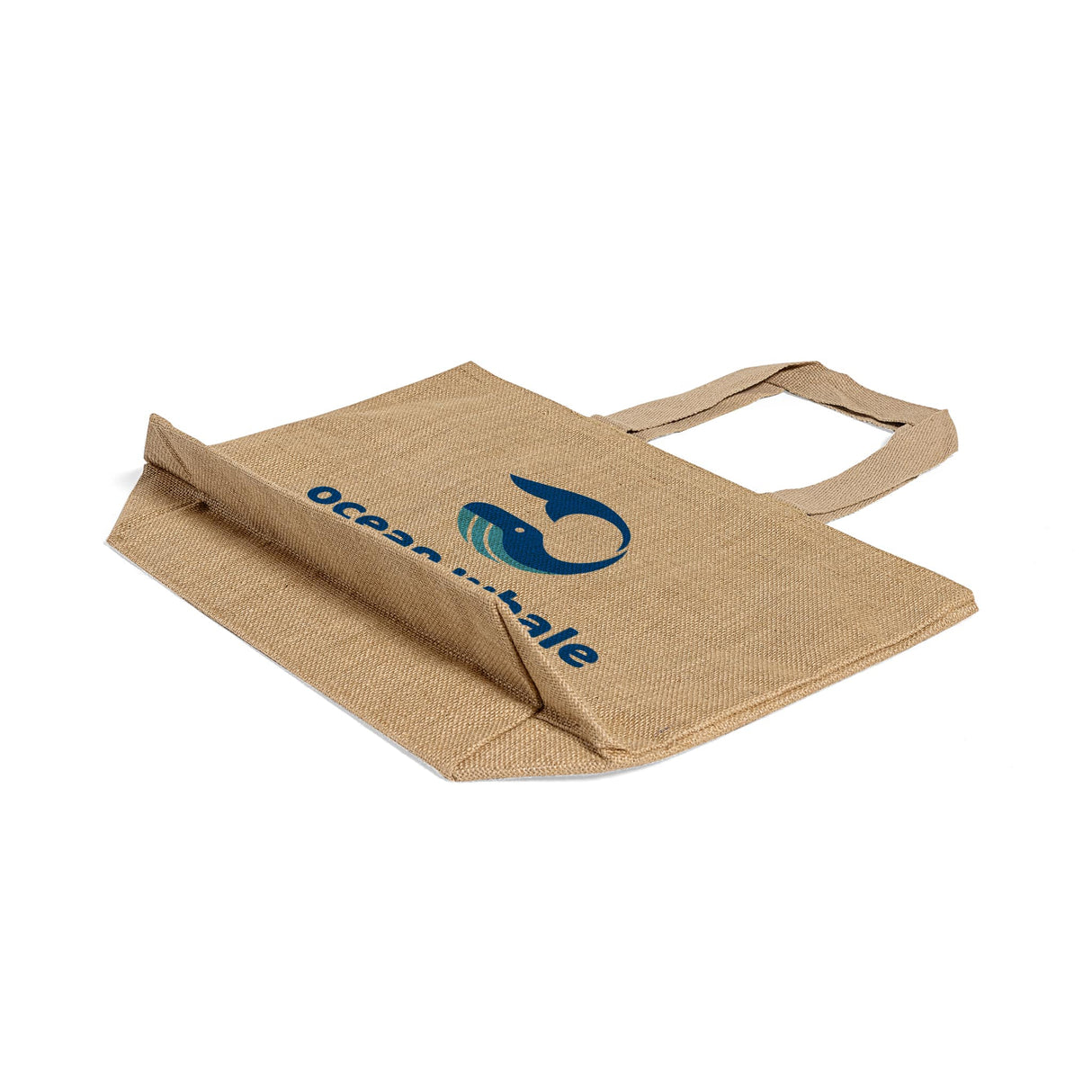 personalized jute burlap tote bag