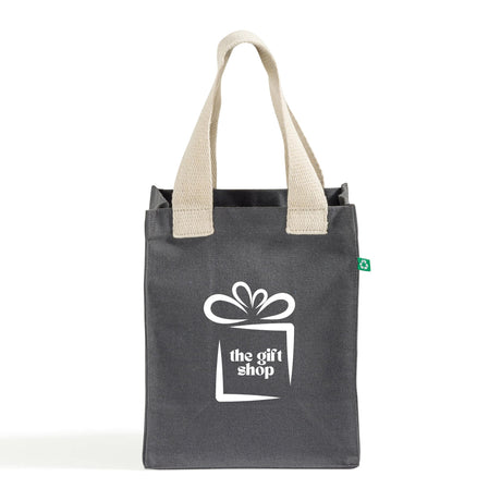 Custom Recycled Canvas Book Bag with Full Gusset - Recycled Tote Bags With Your Logo - RC864