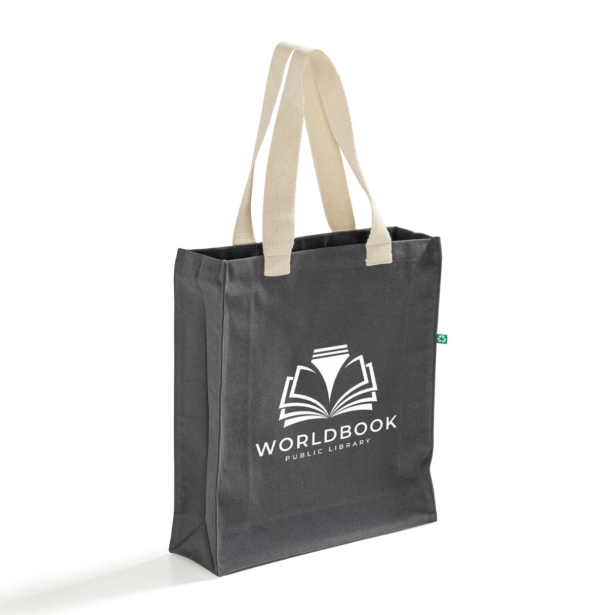 Custom Recycled Heavy Canvas Tote with Full Gusset - Recycled Tote Bags With Your Logo - RC830