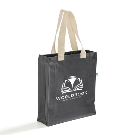 Custom Recycled Heavy Canvas Tote with Full Gusset - Recycled Tote Bags With Your Logo - RC830