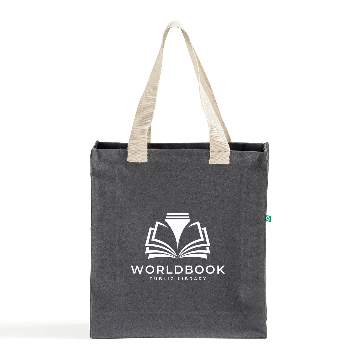 Custom Recycled Heavy Canvas Tote with Full Gusset - Recycled Tote Bags With Your Logo - RC830