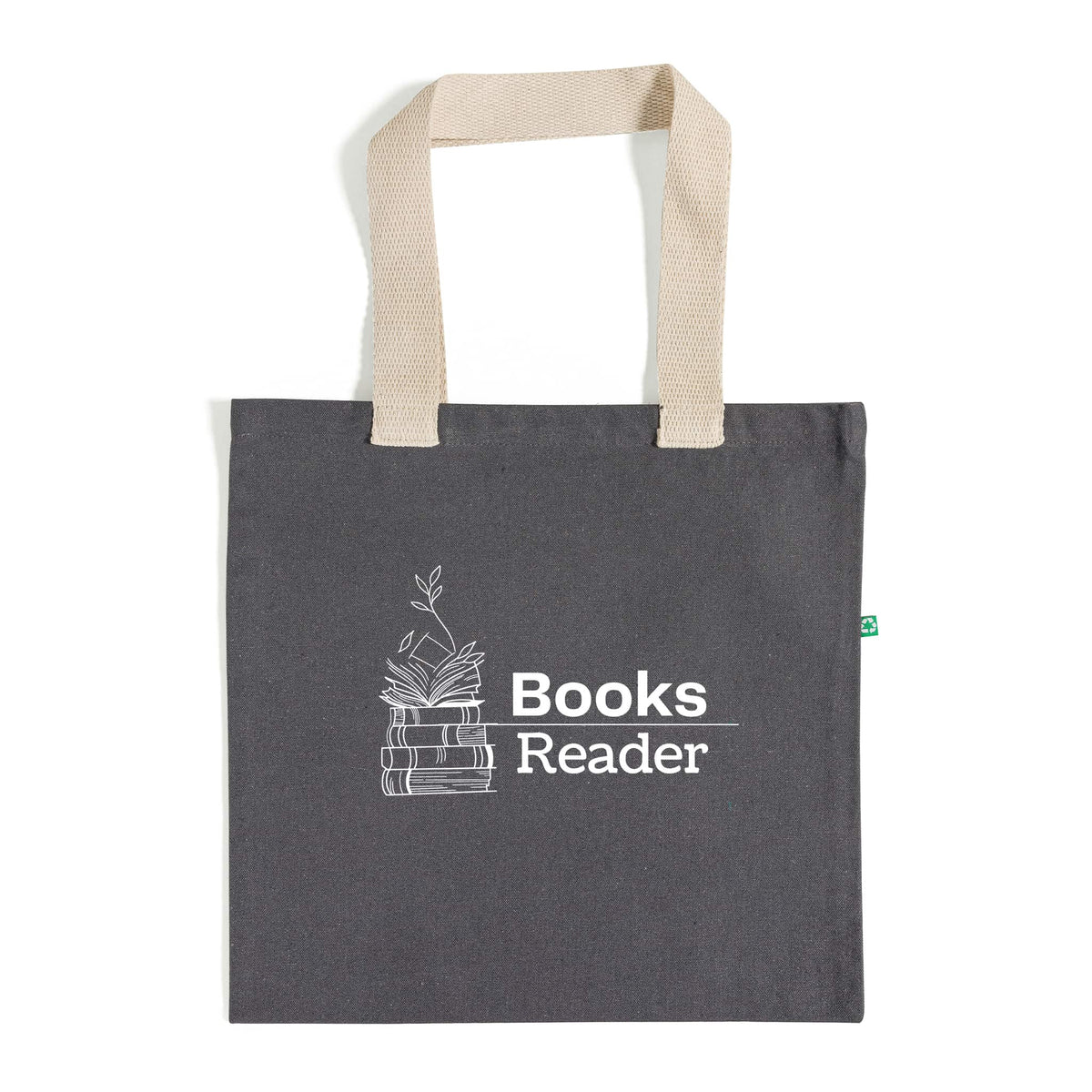 Recycled Canvas Basic Book Bag - Recycled Tote Bags With Your Logo - R