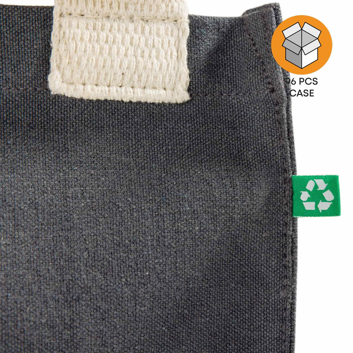 96 ct Recycled Canvas Book Bag with Full Gusset - By Case