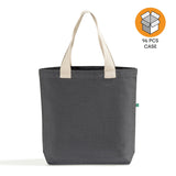 96 ct Recycled Canvas Tote Bag With Bottom Gusset - By Case