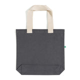 charcoal recycled canvas tote bag