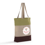 Customized Heavy Canvas Tote Bags Tri-Color - Personalized Tri-Color Tote Bags With Your Logo - TG259