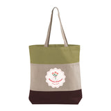 Customized Heavy Canvas Tote Bags Tri-Color - Personalized Tri-Color Tote Bags With Your Logo - TG259