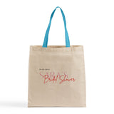 Color Handle Customized Cotton Tote Bags / Promo Logo Tote Bags Two Tone - TB160