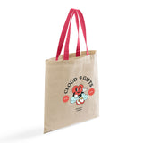 Color Handle Customized Cotton Tote Bags / Promo Logo Tote Bags Two Tone - TB160