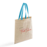 Color Handle Customized Cotton Tote Bags / Promo Logo Tote Bags Two Tone - TB160