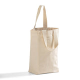 cotton canvas double wine tote bag