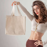 cotton canvas medium size tote bag model
